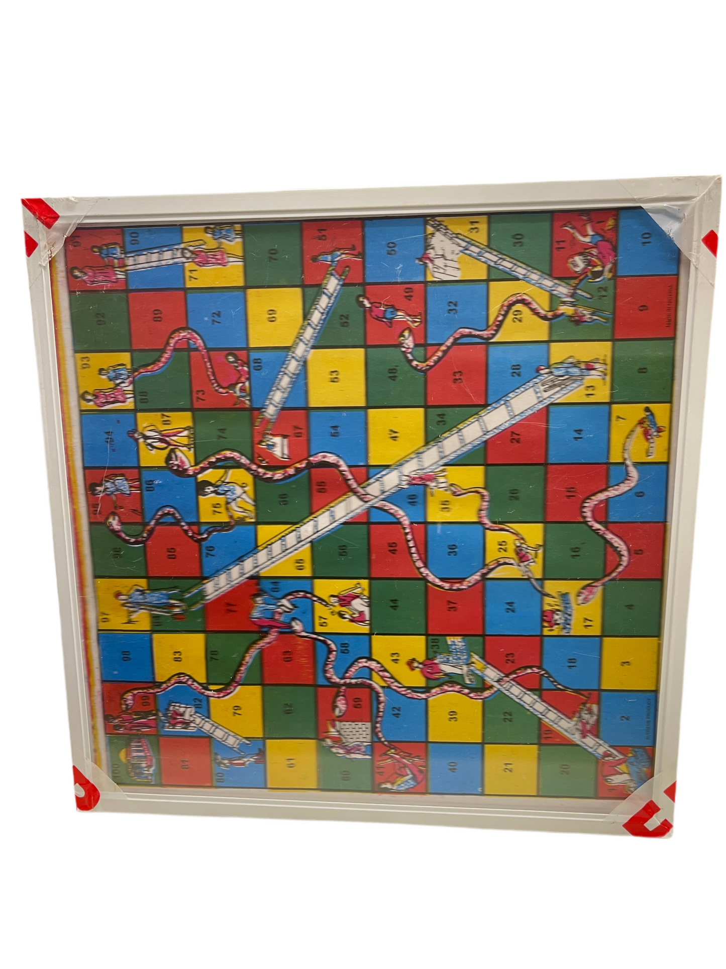 African Ludo/Snake & Ladder With 2dices & 16Counter