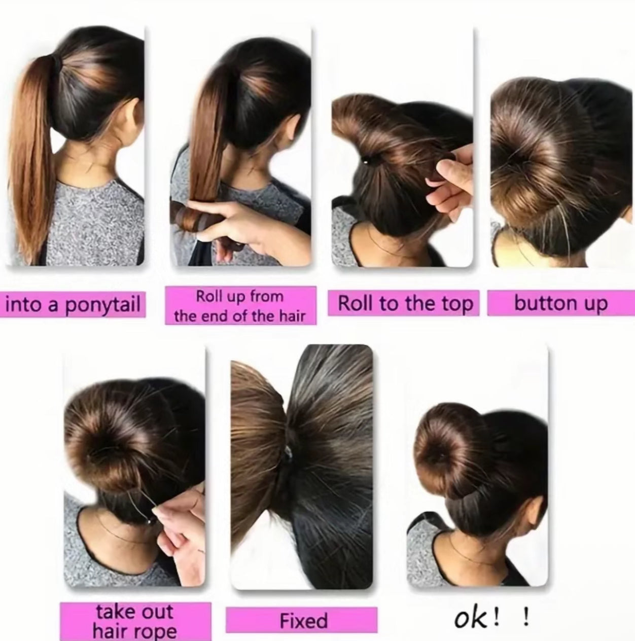 Mesh Bun Ponytail Holder Hair Bun