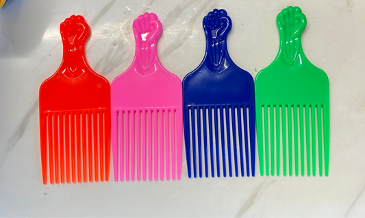 Afro Comb Detangling Random Color 1pc
